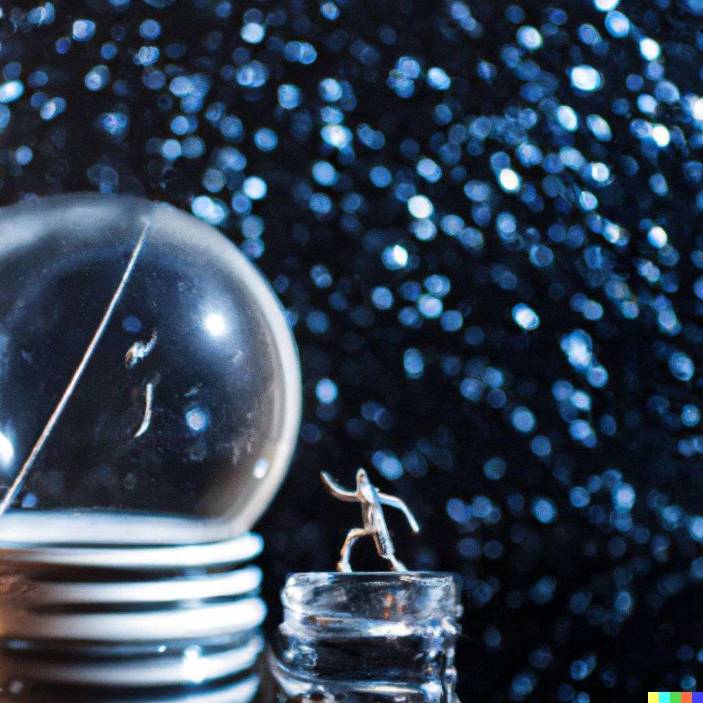 the discovery of gravity, photograph, extreme bokeh